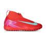 Kids Air Zoom Mercurial Superfly 10 Academy Turf-Ember Glow-Aurora Zielony