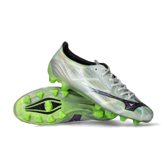 MIzuno Alpha II Elite FG Biało-Srebrny Opalizujący-Czarny
