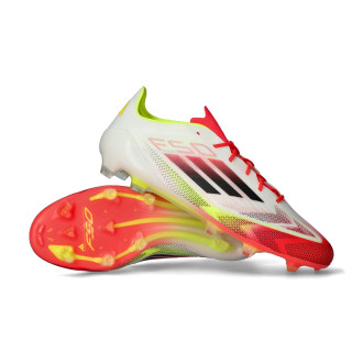 F50 Elite FG White-core Black-Solar Żółty