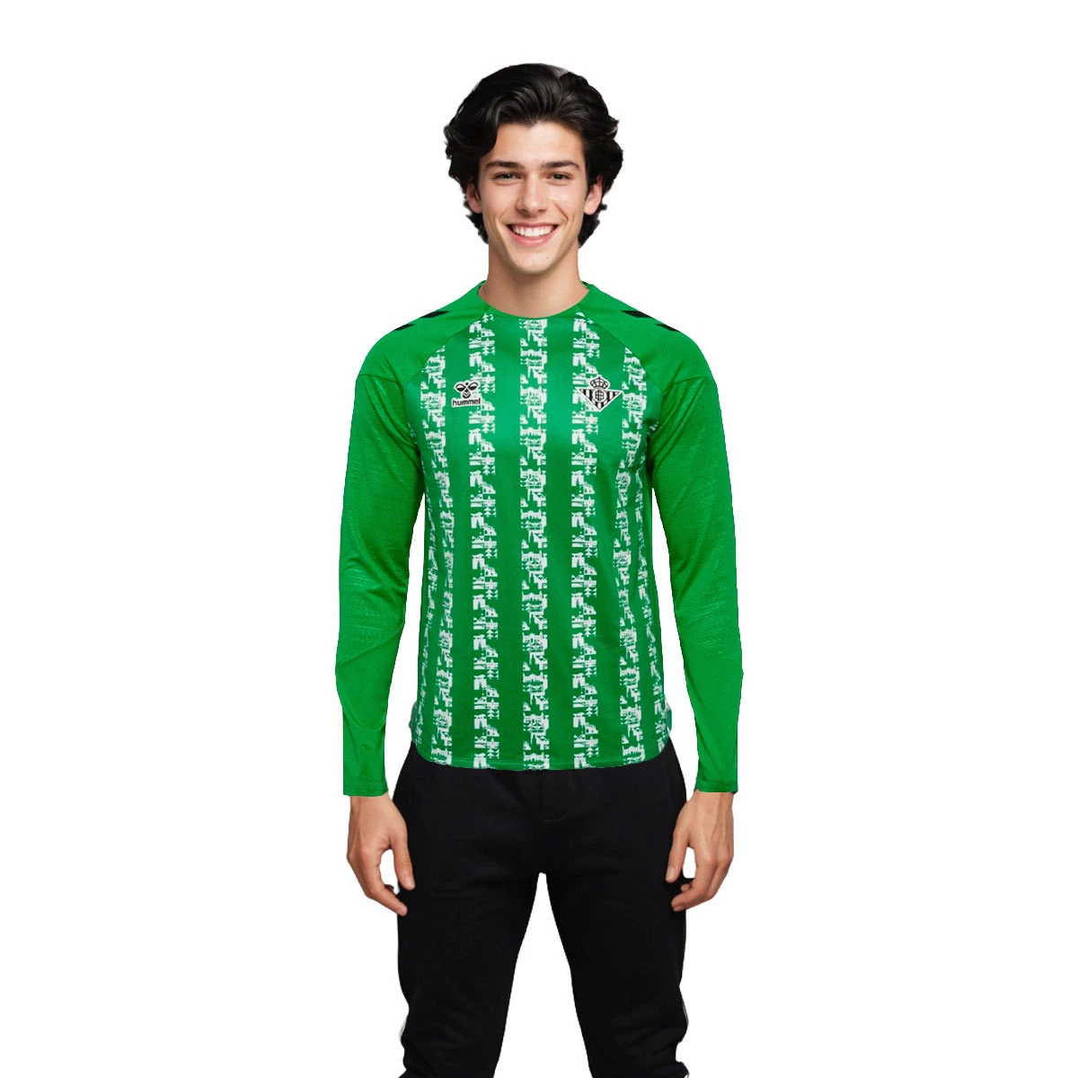 Hummel - Bluza Real Betis 2024-2025 przed meczem, Unisex, Paproć Zielono-Biała, XL