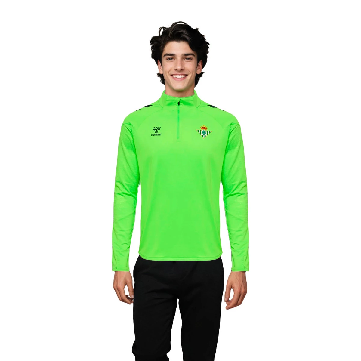 Hummel - Bluza Trening Real Betis 2024-2025, Unisex, Zielony Gekon, 2XL
