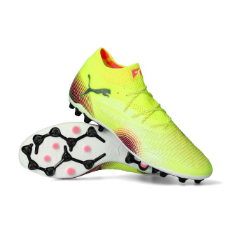 Future 8 Ultimate MG Żółty Alert-Puma Black-Sun Uderzony