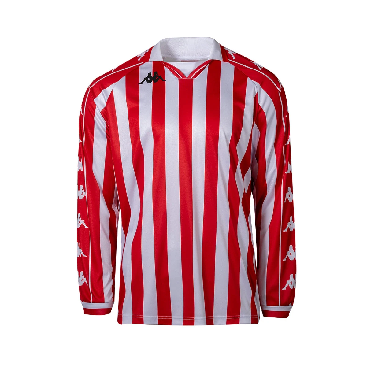 Kappa - Koszulka Retro Jersey Ganda, Hombre, Czerwono-Biały, M