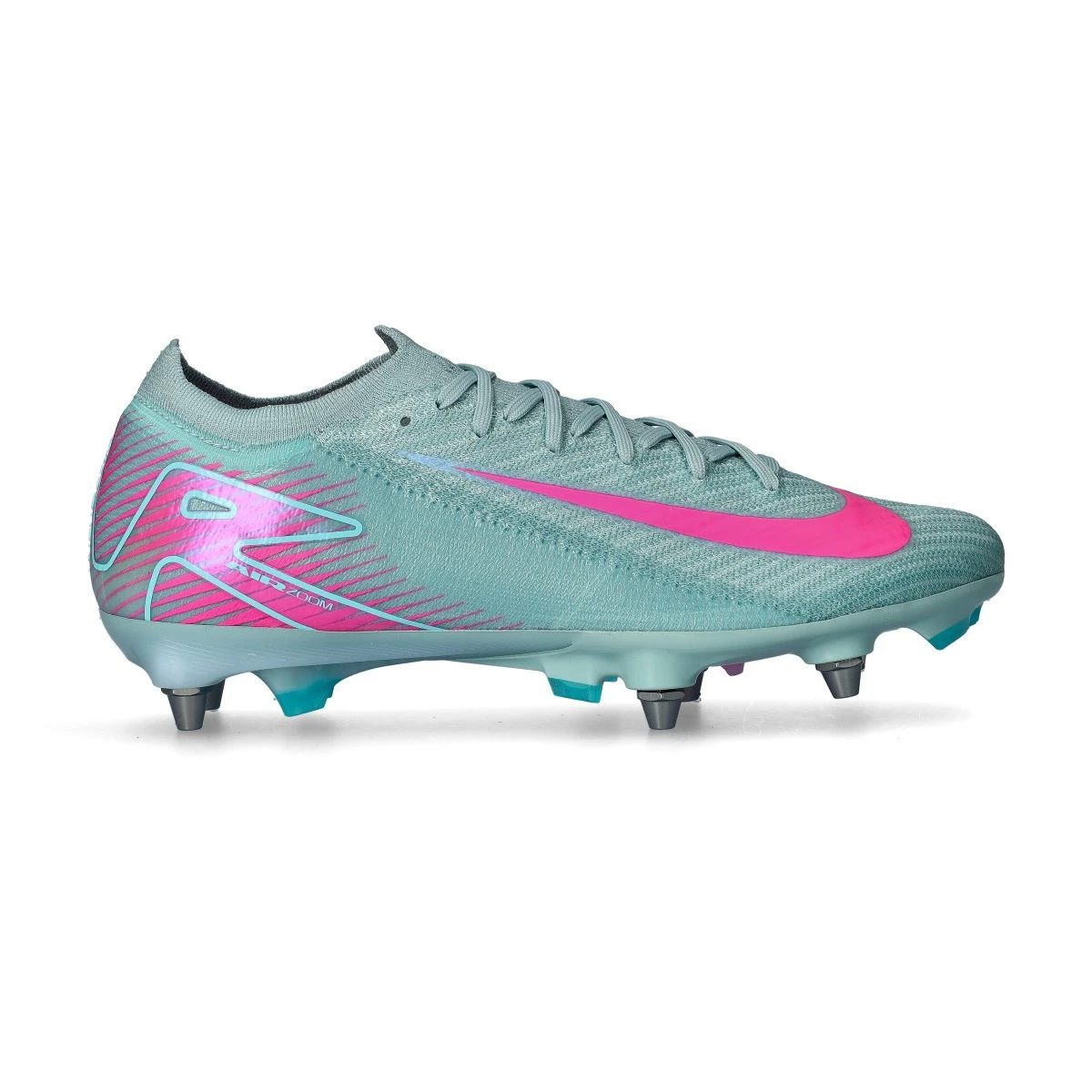 Nike - Buty piłkarskie Air Zoom Mercurial Vapor 16 Elite SG-Pro, Unisex, Ocean Cube-Różowy Blast, 8,5 USA