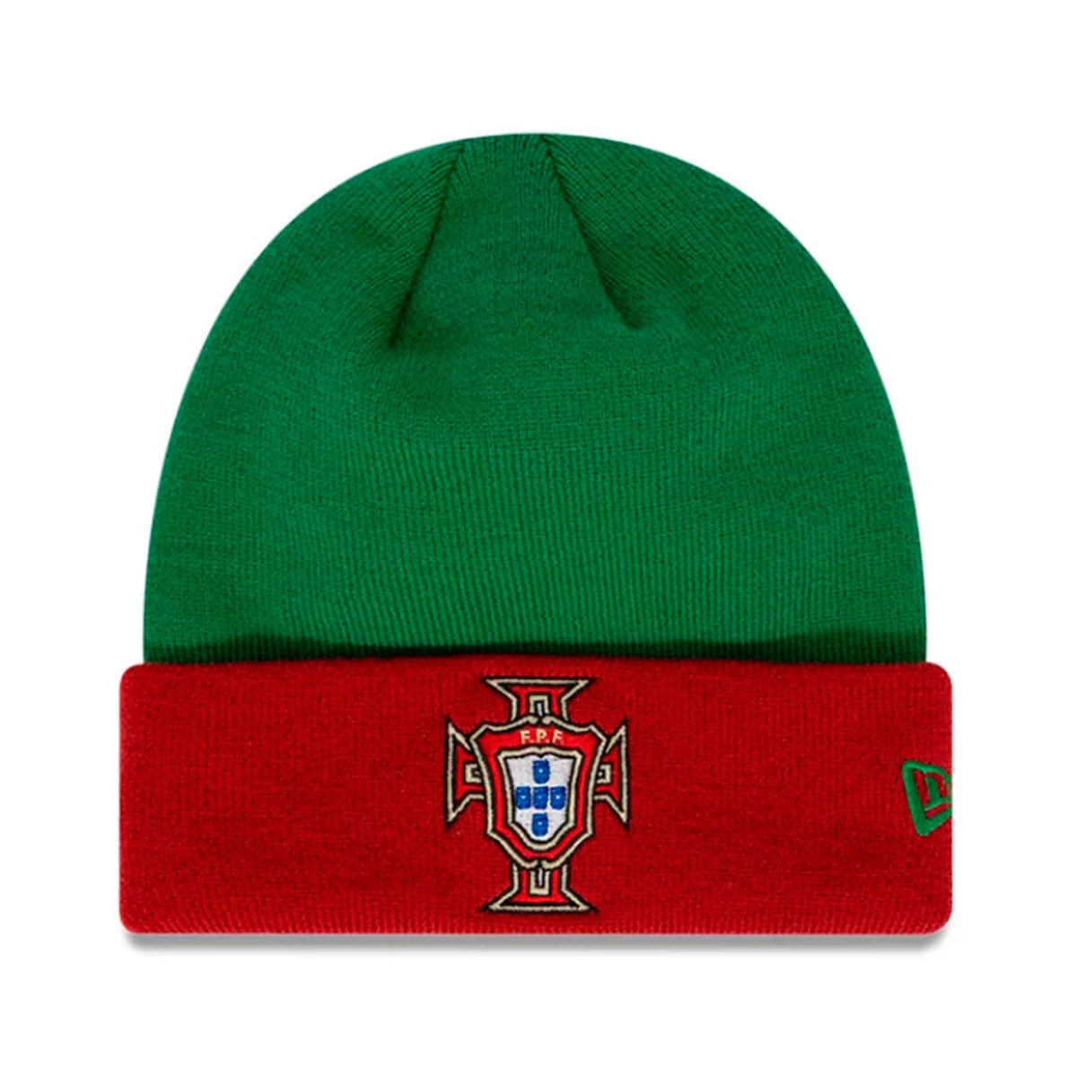 New Era - Czapka Kontrastowy mankiet, Unisex, Zielono-Czerwony, OSFM