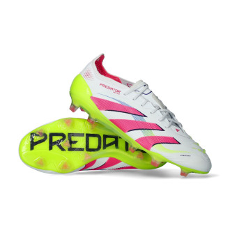 Predator Elite L FG Biały-Lucid Różowy-Lucid Cytrynowy