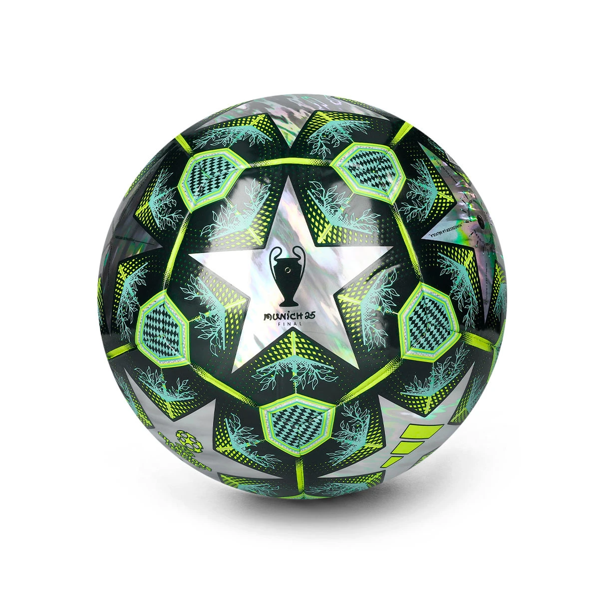 adidas - Piłka Trening Ligi Mistrzów 2024-2025, Unisex, Multicolour-Shadow Green-Solar Slime, 5