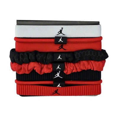 Opaska na głowę Jordan Elastic Sport Mieszanej szerokości gumki do włosów, 8 sztuk