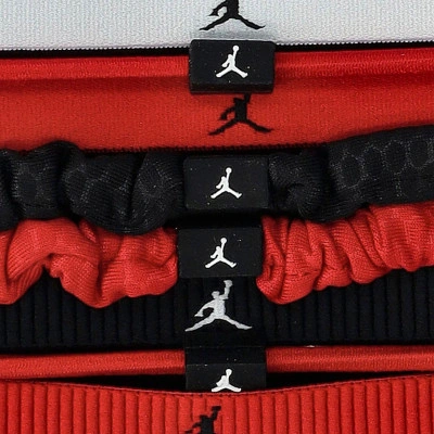 Opaska na głowę Jordan Elastic Sport Mieszanej szerokości gumki do włosów, 8 sztuk