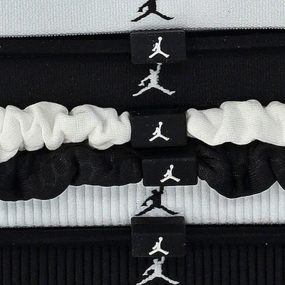 Opaska na głowę Jordan Elastic Sport Mieszanej szerokości gumki do włosów, 8 sztuk