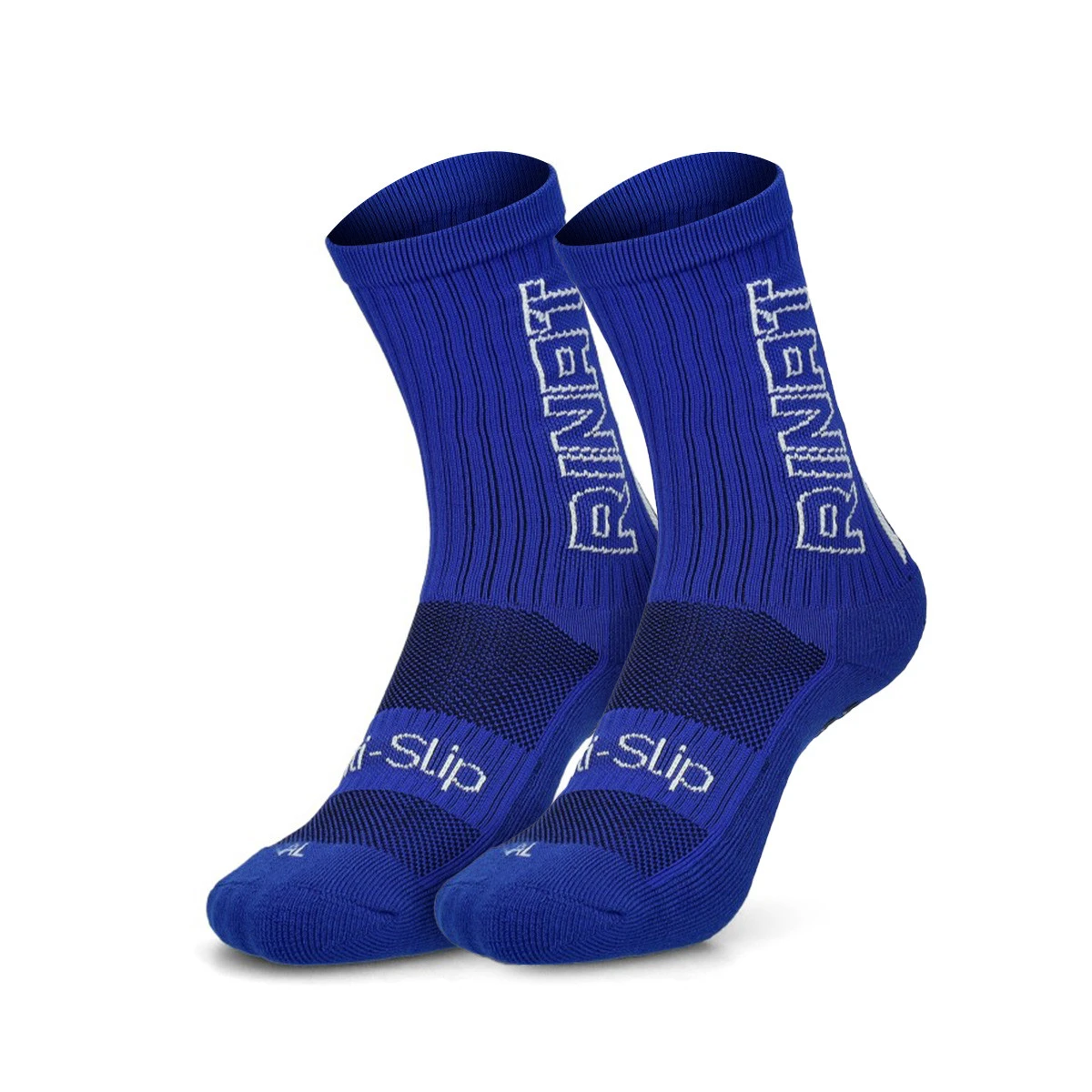 Rinat - Skarpety Skarpety Zestaw 2 Pares Anti-Slip, Unisex, Niebiesko-biały, L [42 - 46]