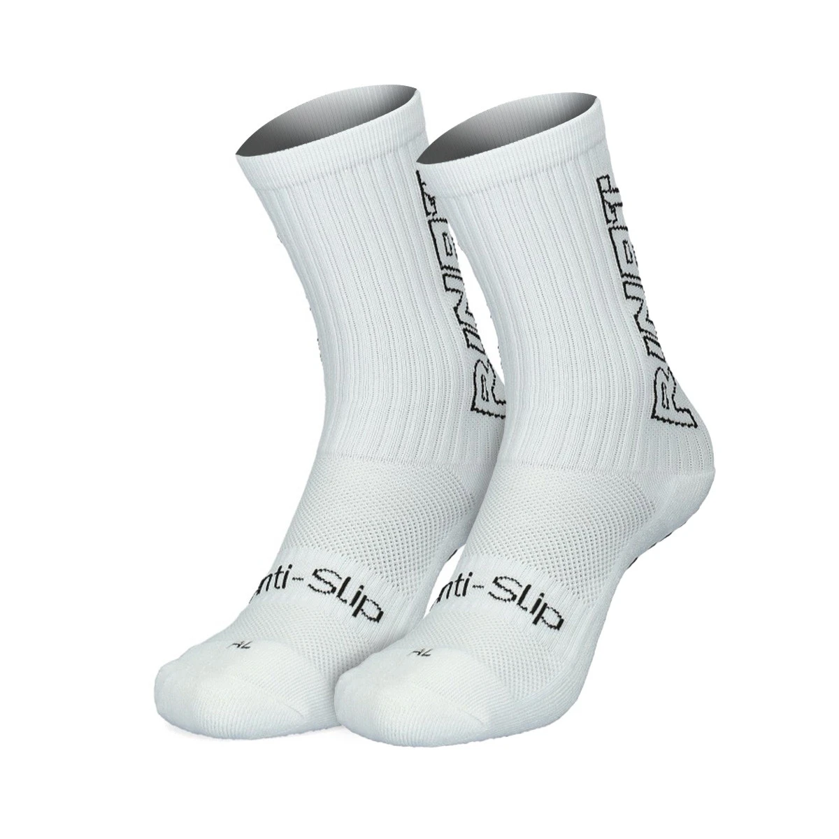 Rinat - Skarpety Skarpety Zestaw 2 Pares Anti-Slip, Unisex, Biało-Czarny, L [42 - 46]