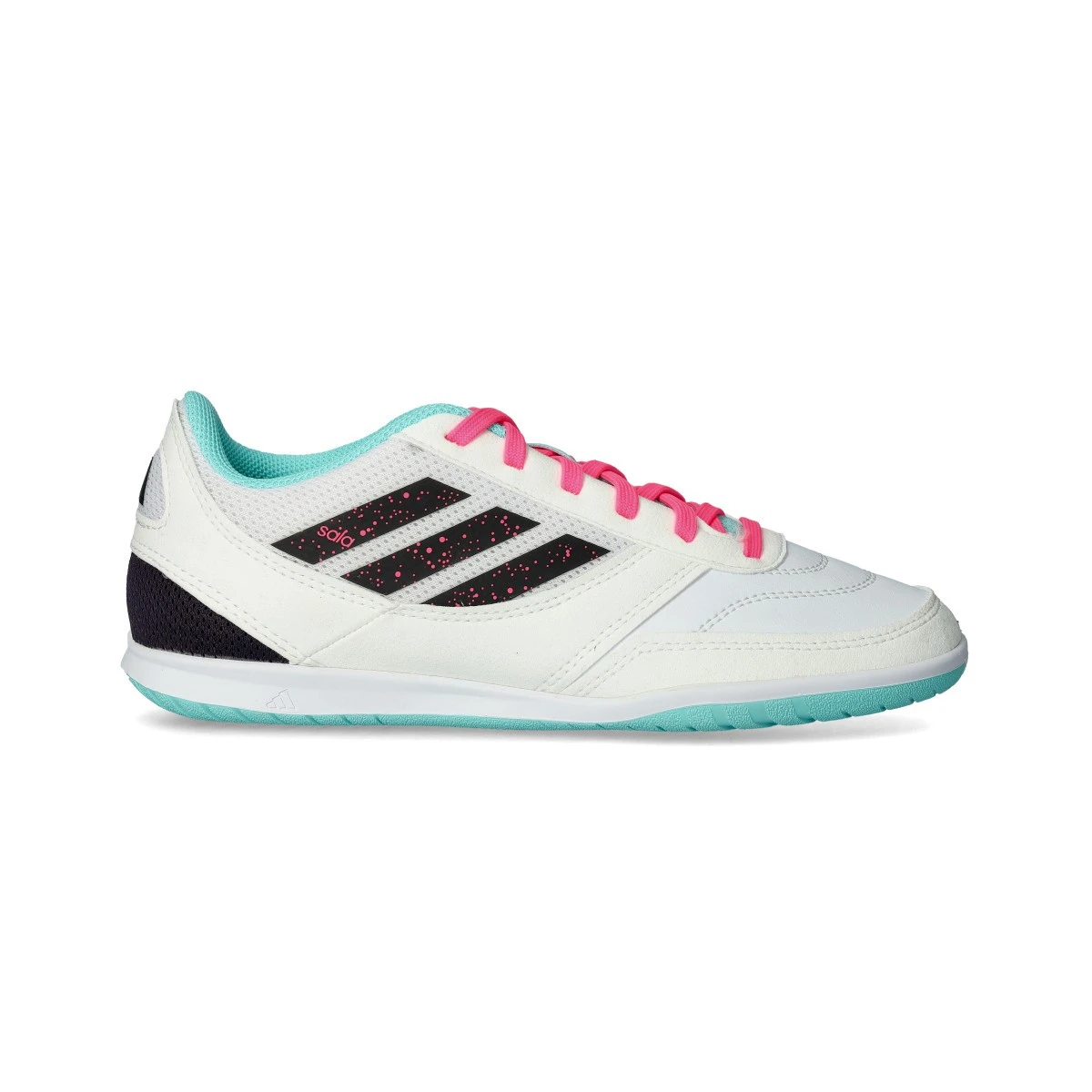 adidas - Buty do futsalu Top Sala Competition II Niño, Unisex, Ftwr White-Aurora Black-Flash Aqua, 4,5 UK