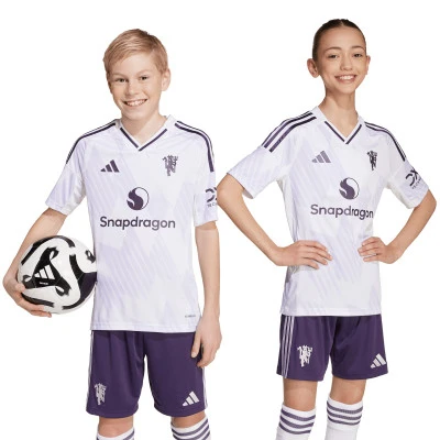 Koszulka Manchester United 2025-2026 dla Kids na wyjeździe