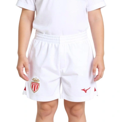 Spodenki AS Monaco Primera Equipación 2025-2026 Niño