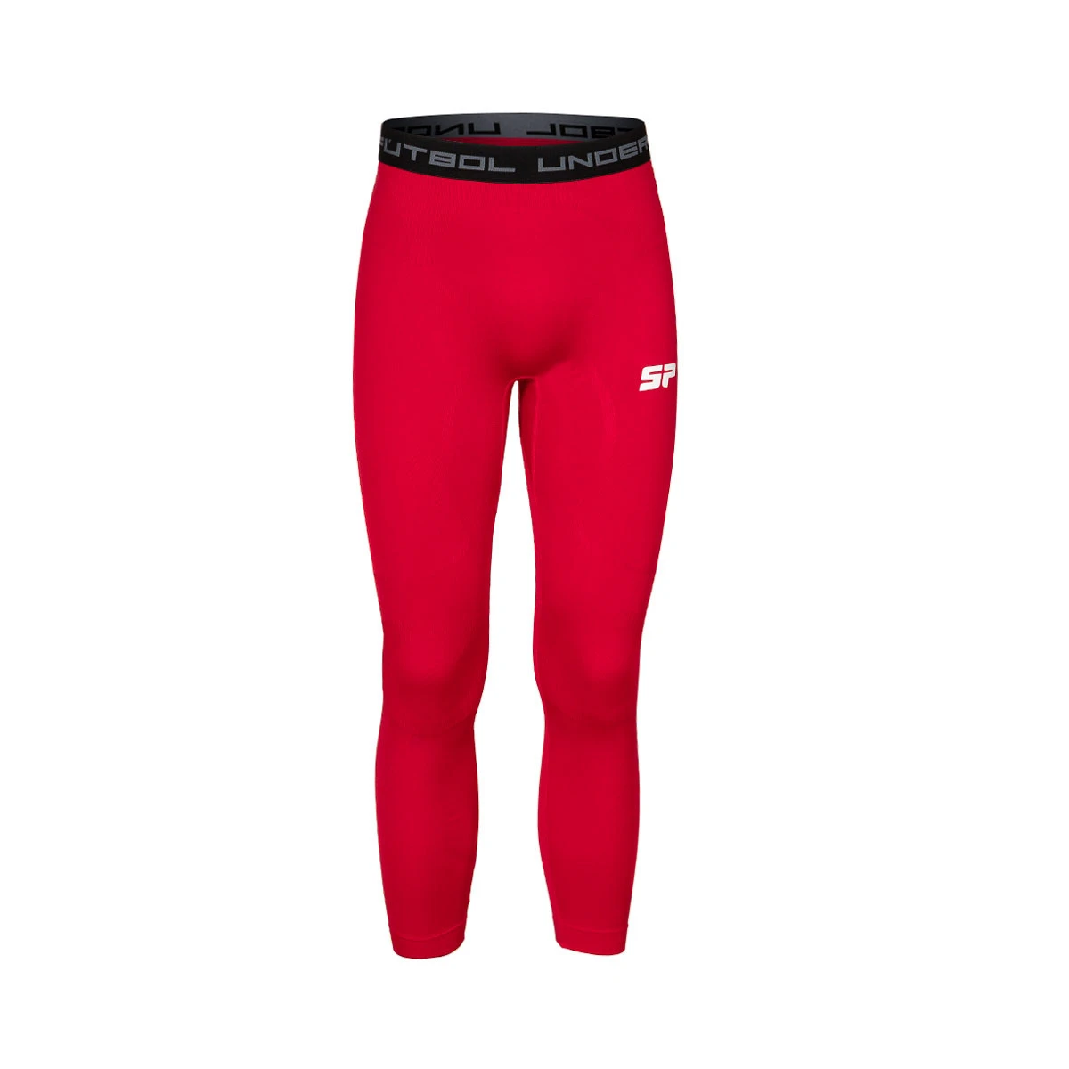SP Fútbol - Podspodenki piłkarskie Larga Térmica, Unisex, Czerwony, L