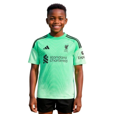 Koszulka Liverpool Fc 2025-2026 dla Kids Bramkarz Home