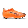 Dziecięce Ultra 6 Match FG/AG-Heat Fire-Black-Glowing Red