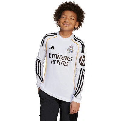 Koszulka Kids długi rękaw Real Madrid 2025-2026 Home