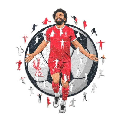 Drewniane puzzle Mo Salah (150 elementów)