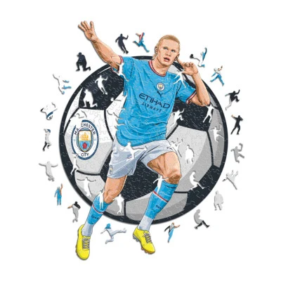 Erling Haaland Drewniane puzzle (150 elementów)