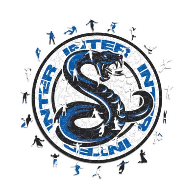 Drewniane puzzle Fc Inter Milan Snake (150 elementów)