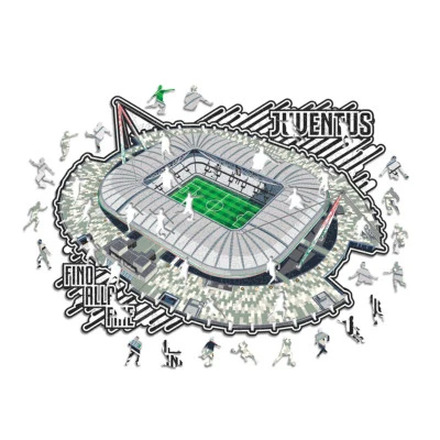 Drewniane puzzle Juventus Fc Allianz Stadium, rozmiar L (500 szt.)