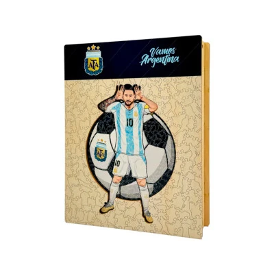 Lionel Messi (Argentyna) Drewniane puzzle Madera (150 elementów)