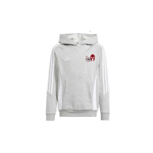 Bluza Con Capucha Tiro 24 Cotton Boxeo Titan Combat Medium Grey Heather-White