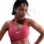 Swoosh Medium Support dla kobiet-Sweet Beet-White