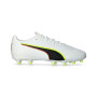King 20 Match FG/AG Dziecięce-Puma White-Glowing Red-Yellow Alert