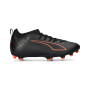 Ultra 6 Match FG/AG Dziecięce-Puma Black-Puma Red-Strong Gray