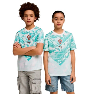 Koszulka Portugalia Strój wyjazdowy Mistrzostwa Świata 2026 Dziecięcy