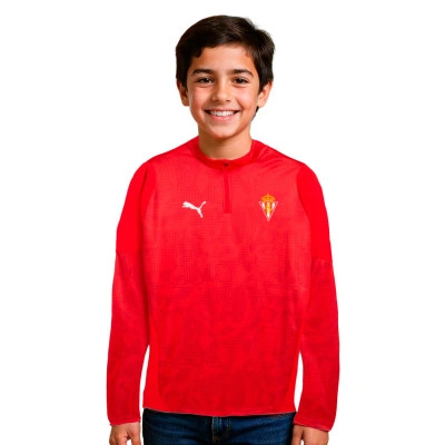 Bluza Kids Sporting Gijon 2025-2026 Trening