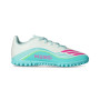 F50 Messi Club Turf Dziecięce-White-Lucid Pink-Flash Aqua