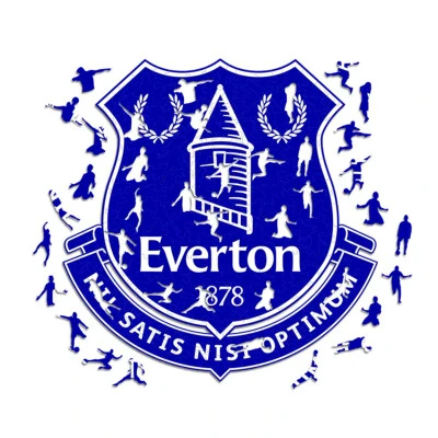 Drewniane puzzle Everton Crest (150 elementów)