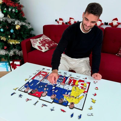 Drewniane puzzle Francja (150 elementów)