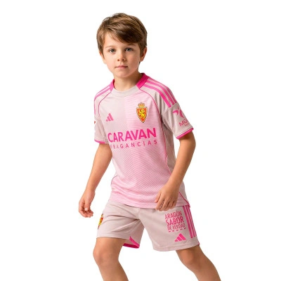 Strój Real Zaragoza Away 2025-2026 Dziecięcy