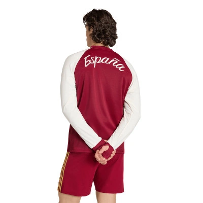 Koszulka Hiszpania Pre-Match Wyjazdowy Długi Rękaw Mundial 2026