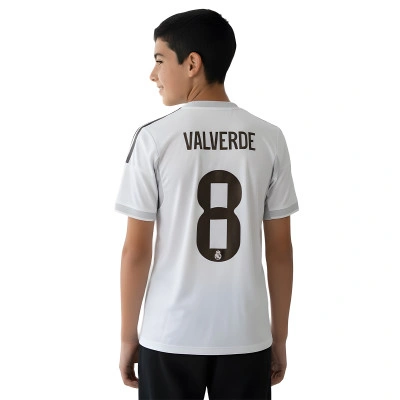 Koszulka Valverde Real Madryt 2025-2026 dla Kids