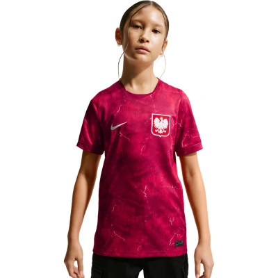 Koszulka Polska Strój wyjazdowy Mistrzostwa Świata 2026 Dziecięcy