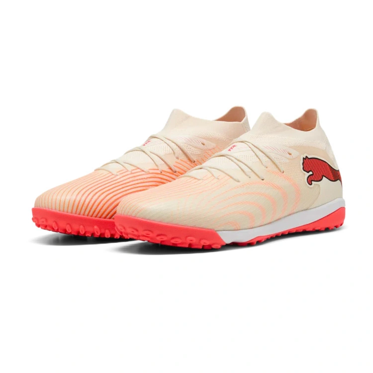 bota-puma-future-9-match-turf-sugared-almond-white-ultra-red-5