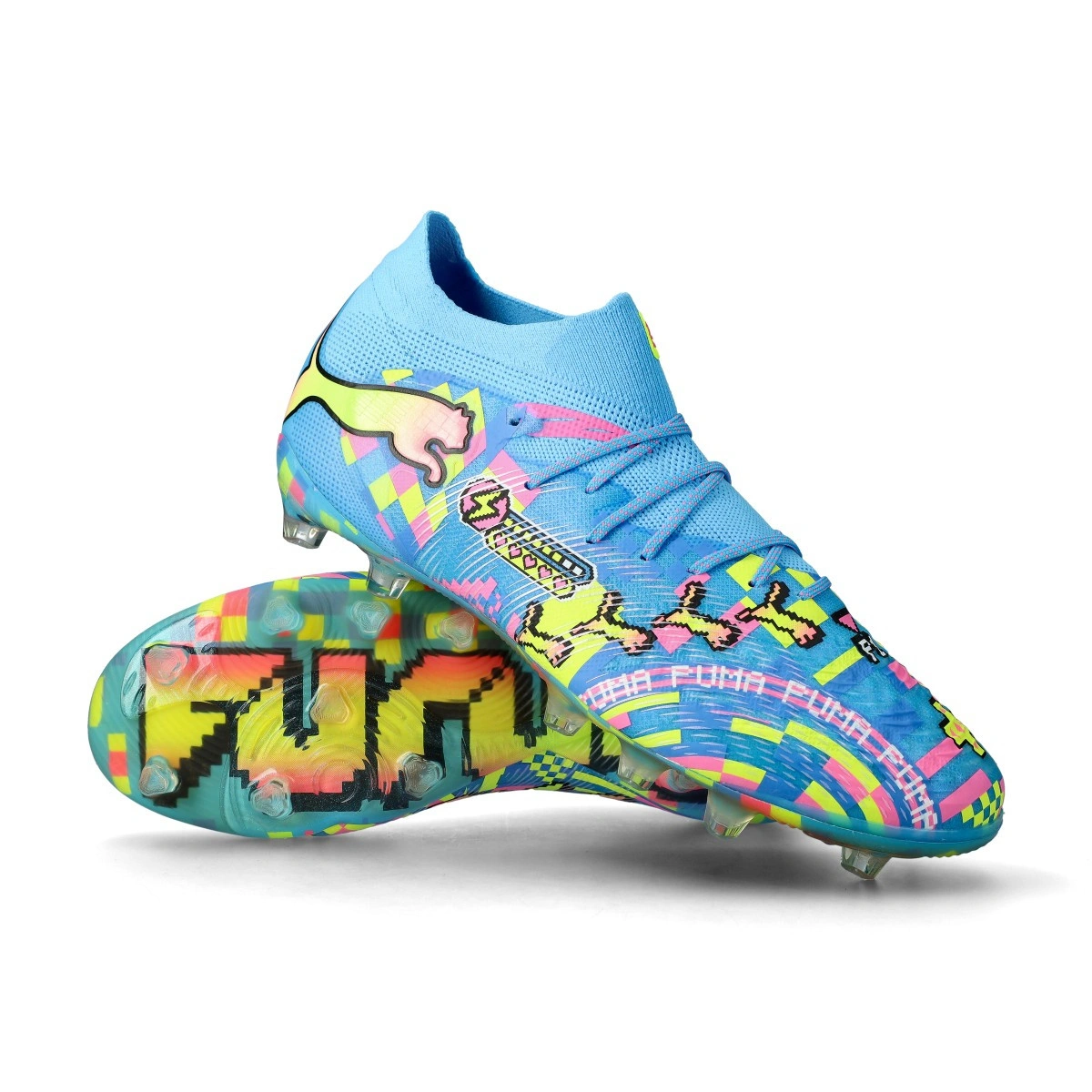 bota-puma-future-9-ultimate-advanced-level-ag-white-blue-pink-yellow-0