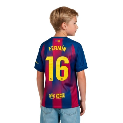 Koszulka Fermín FC Barcelona Primera Equipación 2025-2026 Niño