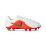 Tiempo Maestro Academy FG/MG Dziecięce-White-Blur-Brt Crimson