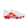 Tiempo Maestro Club FG/MG Dziecięce-White-Blur-Brt Crimson