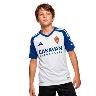 Koszulka Real Zaragoza Strój domowy 2026-2027 Dziecięcy