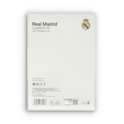 Zeszyt Real Madrid, biały, rozmiar M