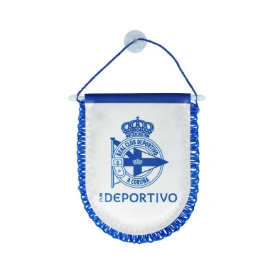 Flaga samochodowa RC Deportivo A Coruña Dwukolorowa