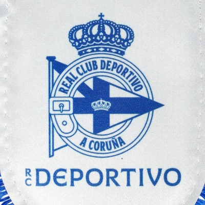 Flaga samochodowa RC Deportivo A Coruña Dwukolorowa